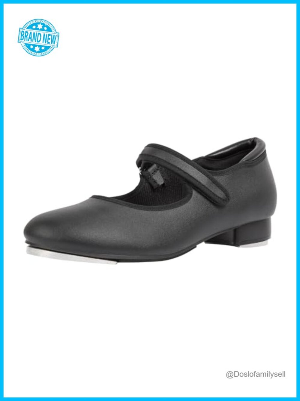 PU Leather Easy Strap Tap Dance Shoes Mary Jane Dance Flats